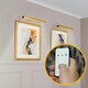image 1 of ValueLights Ryle Pair of - Easy Fit Touch Dimmer Rechargeable Picture Wall Light - Gold