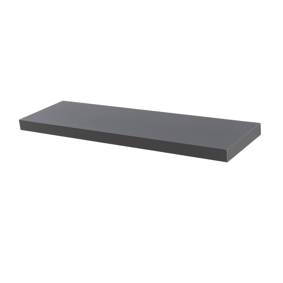 image 1 of Harbour Housewares Modern Floating Wall Shelves - 100cm - Grey