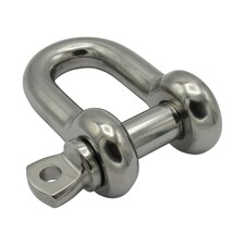 Stainless Steel D Shackle with Screw Pin 5 Ton 22MM x 26MM (Dee Locking)