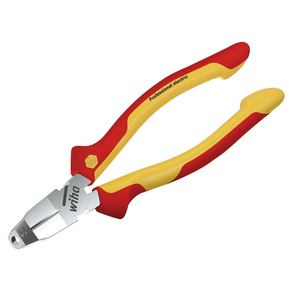 Wiha Professional Electric Installation Tricut Pliers 170mm - Multi Colour - One Size