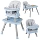 image 1 of COSTWAY 6-in-1 Baby High Chair Convertible Feeding Chair-Gray