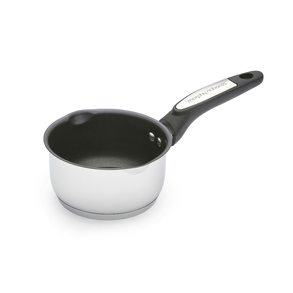 image 1 of Morphy Richards 5 Piece Pouring Spout Stainless Steel Pan Set Silver