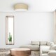 image 2 of Milagro Ceiling Lamp Marshall White / Rattan 3XE27 50cm