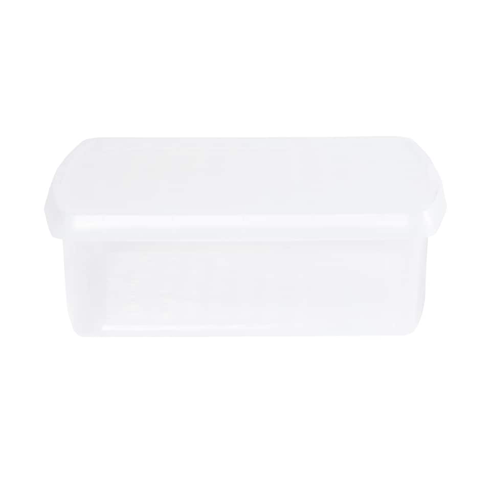 image 1 of Wham Clip 5x 13.2L Square Plastic Storage Boxes with Clip Lock Lids. Ideal for Home, Office, Toys & More - Clear/Clear | Clear | 5