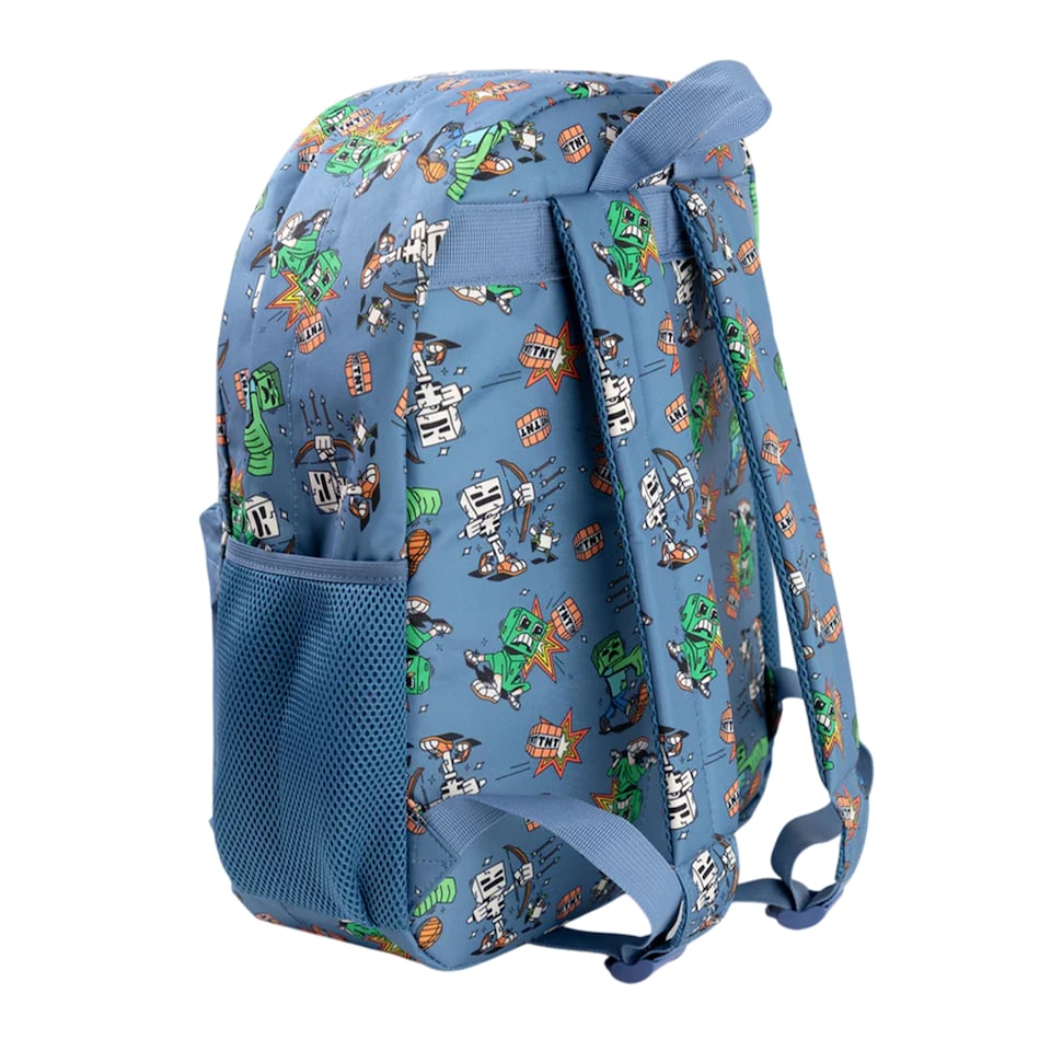 image 1 of Minecraft Childrens/Kids Zombie Backpack | Blue | Blue | One Size | 1