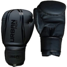Urban Fight Boxing Gloves - Matt Black/Black - 16oz