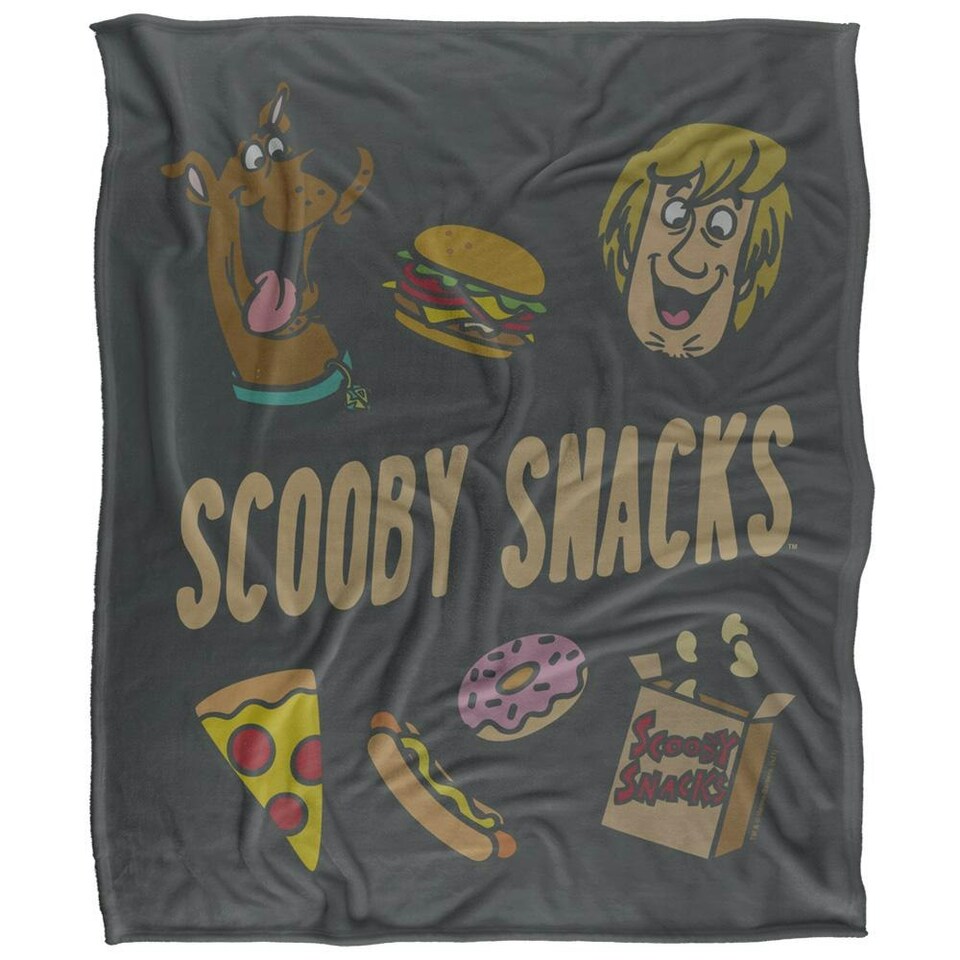 image 1 of Scooby Doo Scooby Snacks Blanket - Multicoloured - One Size