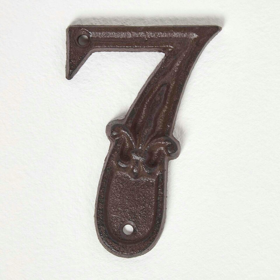 image 1 of Homescapes Cast Iron House number, 7