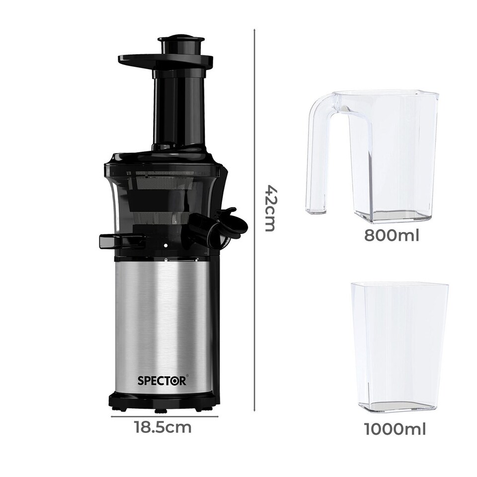image 1 of Spector Slow Juicer Quiet Cold Press Easy Clean Household Juice Extractor