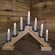 image 6 of 40cm Premier Christmas Candlebridge with 7 Bulbs in Light Wood Battery Operated