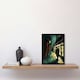 image 2 of Moody Stroll Alleyway Dark Film Noir Living Room Black Framed Wall Art Print A4