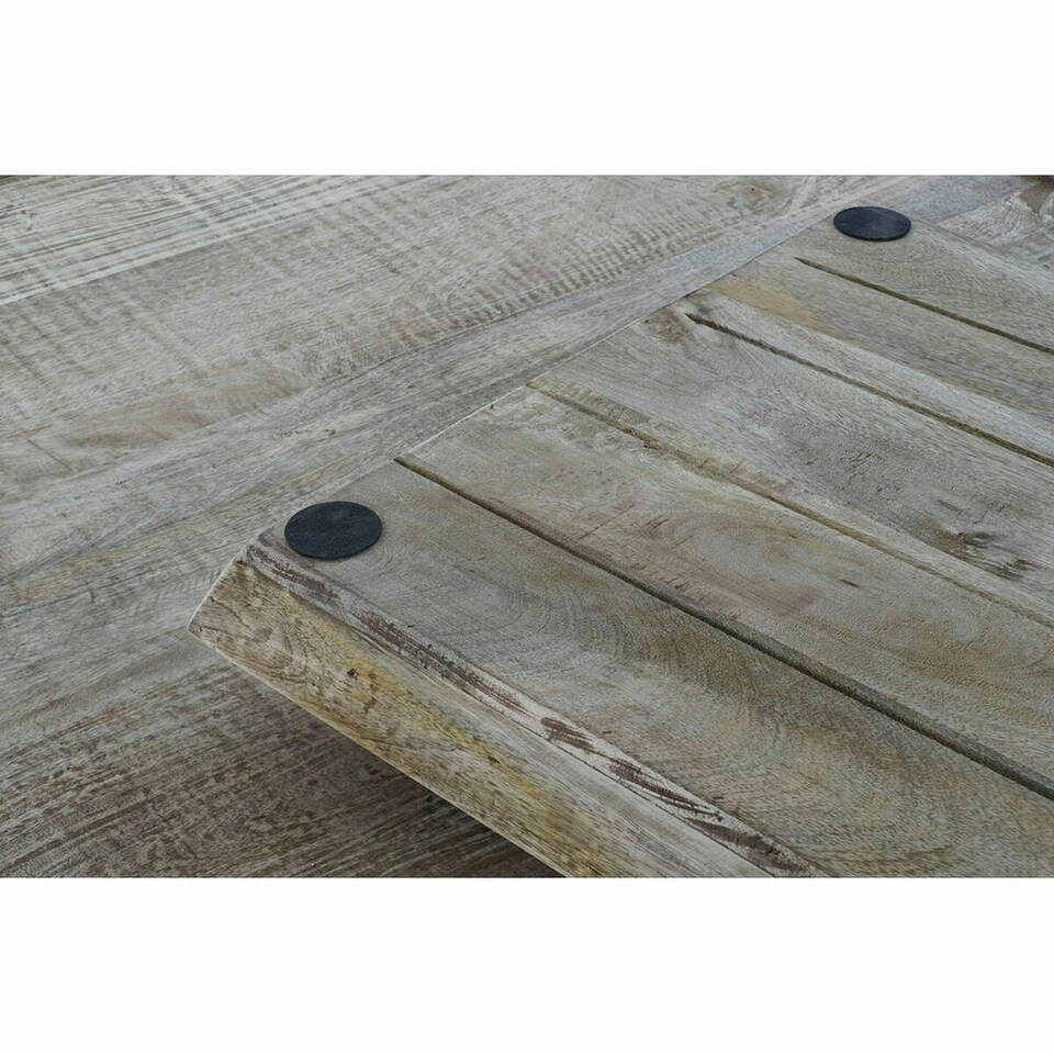 image 1 of Centre Table DKD Home Decor Black Natural Wood Metal 120 x 120 x 55 cm N/A