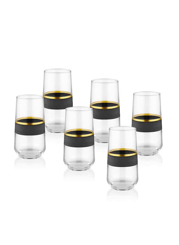 image 1 of Glow Collection Highball Glasses (Set of 6)