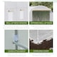 image 3 of Outsunny Large Walk-in Greenhouse Poly Tunnel Galvanised Garden Plants Grow Tent