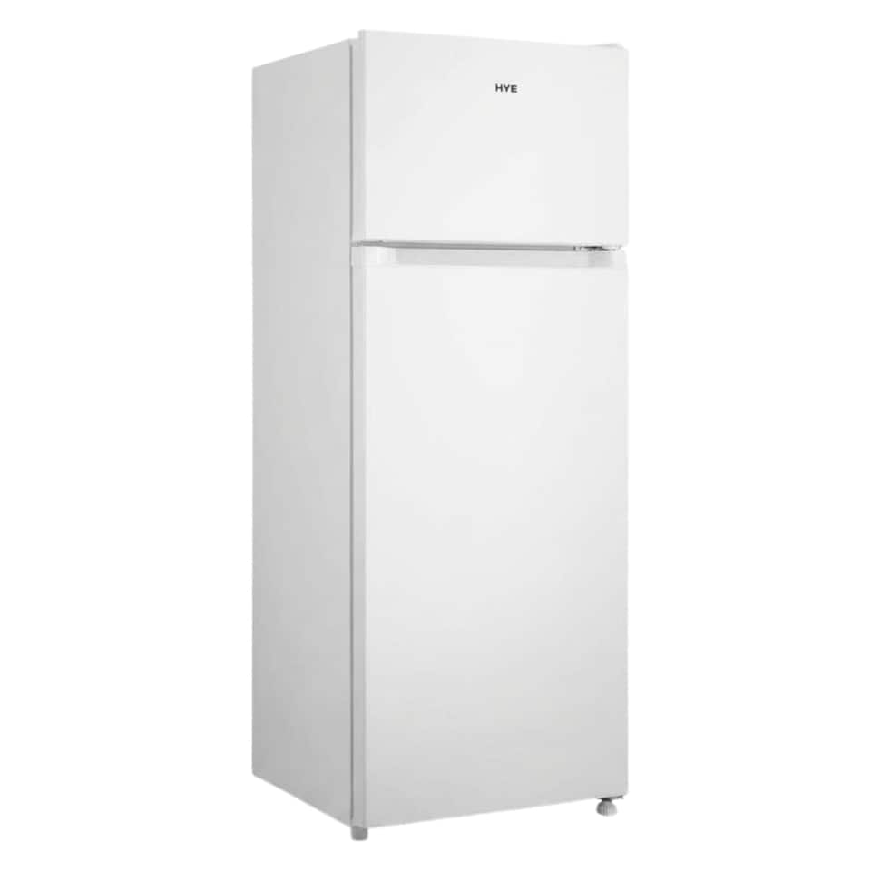 image 1 of HYE Freestanding Top Mounted Fridge Freezer, 206 Litre, 54.5cm, White - RF01TMF206W03
