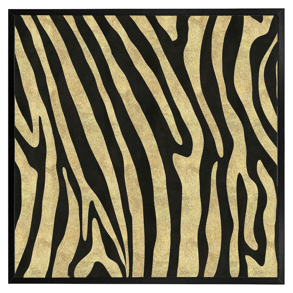 image 1 of Golden zebra (Picture Frame) Grey | M
