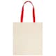 image 2 of Bullet Nevada Cotton Tote (Pack Of 2) - Natural/Red - One Size | Cream