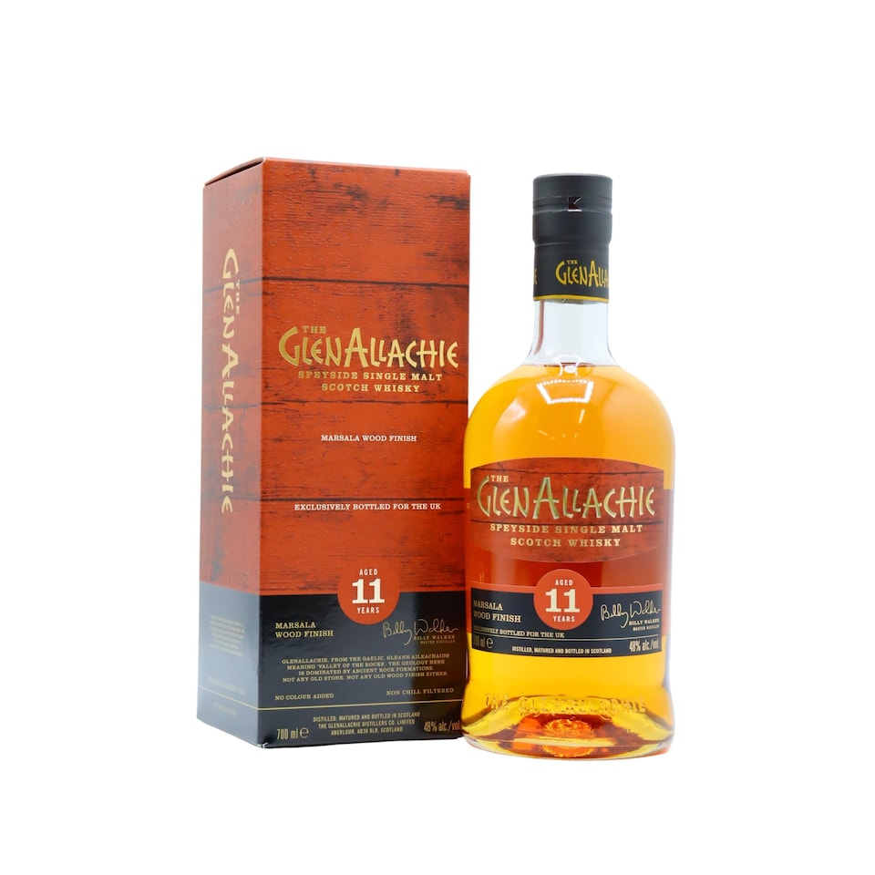 image 1 of GlenAllachie - Marsala Wood Finish 11 year old Whisky (UK Exclusive) | Multi | New | GlenAllachie - Marsala Wood Finish - 11 year old Whisky 70cl 48% ABV (UK Exclusive) | 1
