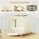 image 5 of HOMCOM Kettle and Toaster Set 1.7L Fast Boil Kettle & 2 Slice Toaster Set Beige