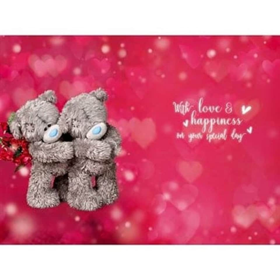 image 1 of Me To You 3D Daughter & Son-In-Law Anniversary Card