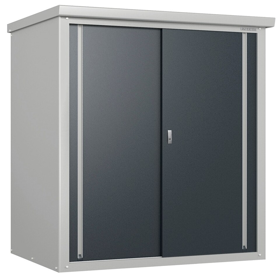 image 1 of Daiken Guardian D43 Compact Metal Garden Shed (4x3ft) Grey