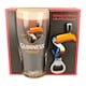 image 1 of Guinness Toucan Pint Glass Set with Bottle Opener - 2 Piece Large Reusable Glass Craft Beer Drinking Tulip Lager Ale Pub Kitchen Tumbler Cups Set
