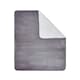 image 1 of BHS Luxury Ribbon Velvet Throw with Sherpa, Grey Grey | Grey