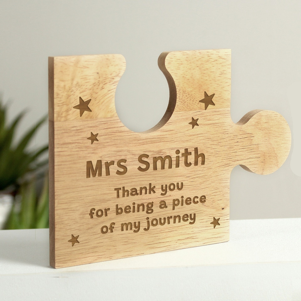 image 1 of Personalised Star Design Jigsaw Piece