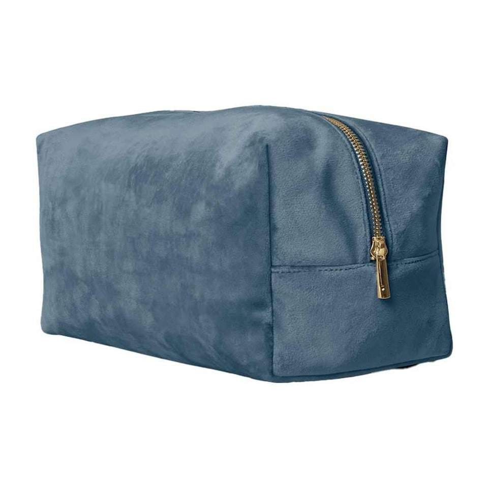 Bagbase Velvet Accessory Bag | Blue | Blue Topaz | 11cm x 11cm x 23cm | 1