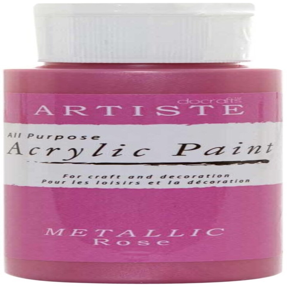 image 1 of Acrylic Paint (2oz) - Metallic Rose Multi