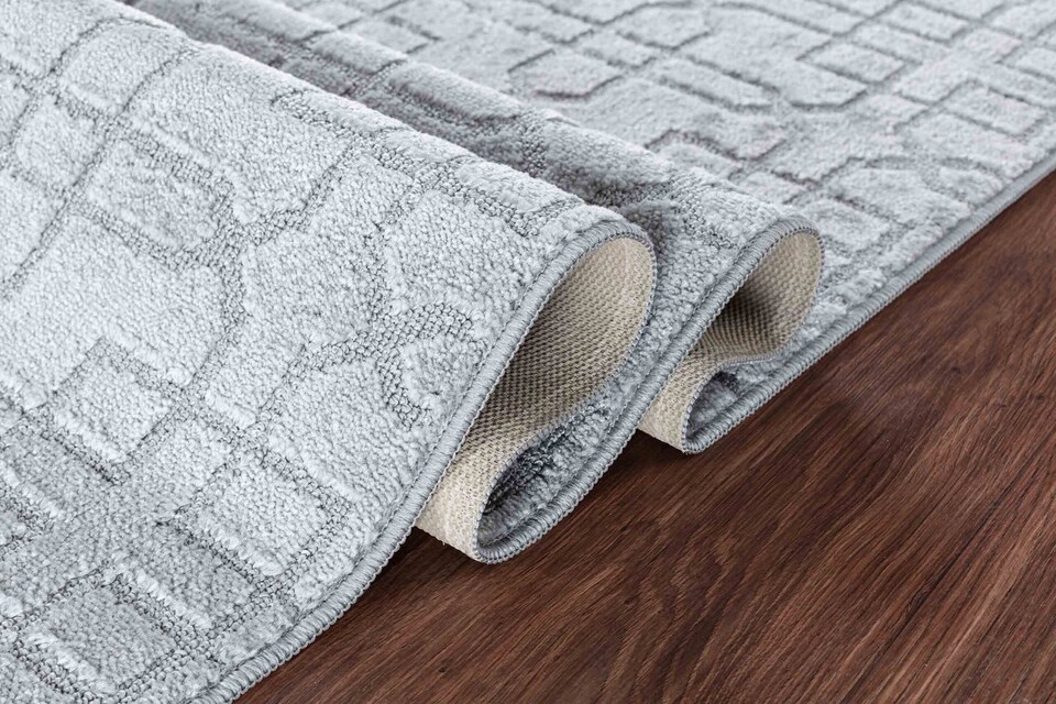 image 1 of Ivy Washable Cubed Trellis Design Anti Slip Doormats -