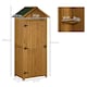 image 5 of Outsunny Wooden Garden Storage Shed Tool Storage Box, 77 x 54 x 179 cm