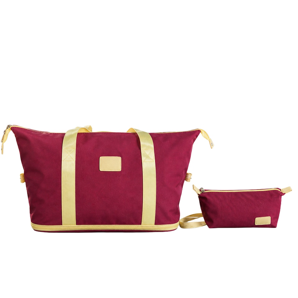 image 1 of Stylish Duffel Bag & Toiletry Bag, Perfect Gym, Travel & Everyday Carry - Purple