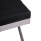 image 2 of Interiors by Premier Black Coffee Table With Cross Base Black