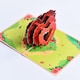 image 4 of Triple Rose Heart "LOVE" 3D Pop Up Greeting Card