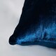 image 3 of BHS Crushed Velvet Cushion, Navy Blue | Navy