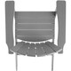 image 9 of Garden Chair with Footstool - Adirondack design, high backrest, wide armrests | Grey | light grey | One Size | 1