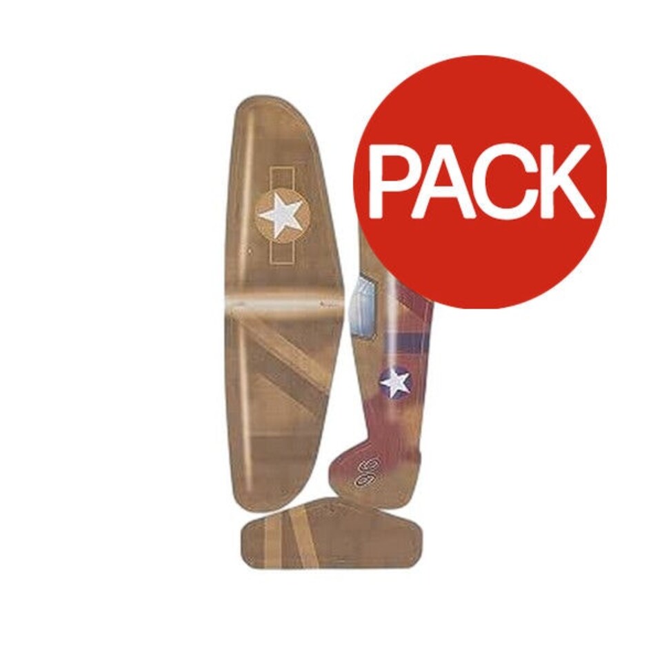 Unique Party Flying Glider Party Favours (Pack of 4) - Brown/Blue - One Size