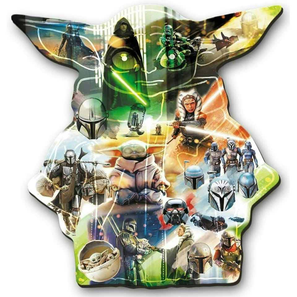 image 1 of Trefl Mysterious Grogu Wooden Puzzle - 505 Pieces
