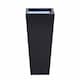 image 2 of Primrose Black Flared Tapered Outdoor Planter Zinc Galvanised Pot 90cm x 40cm