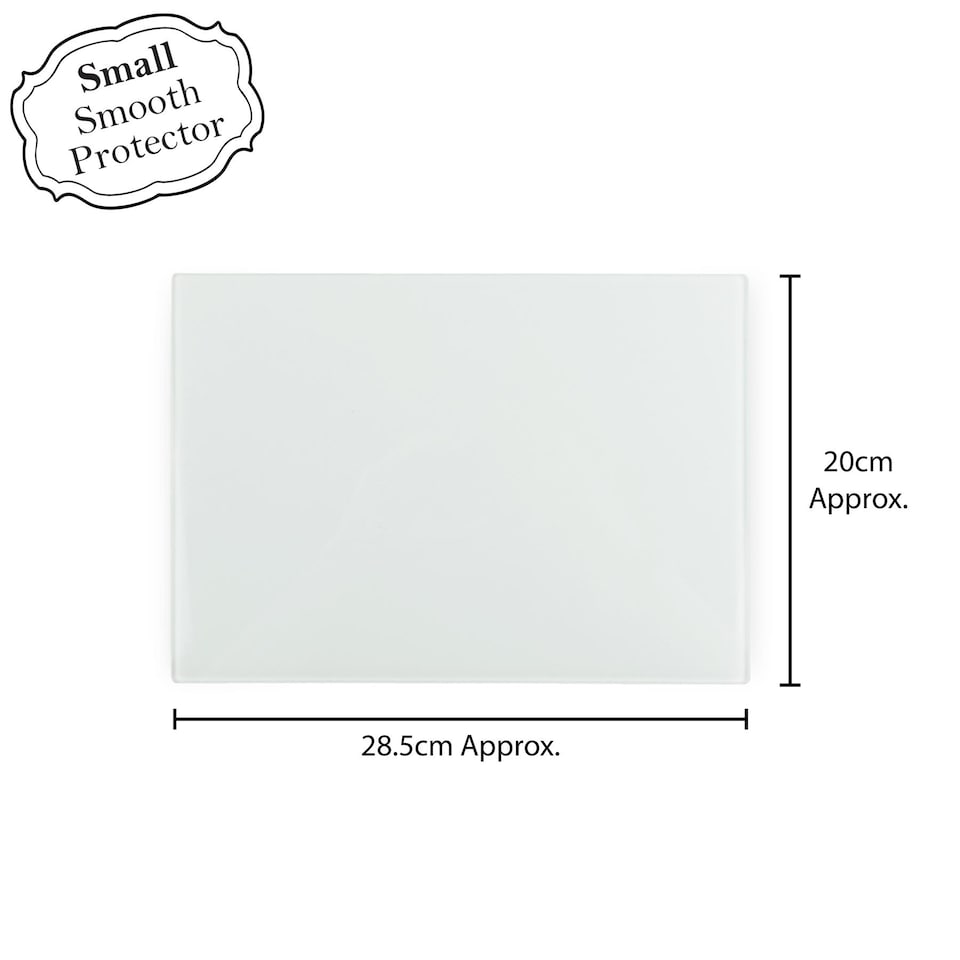 image 1 of Dragonflies Smooth Glass Worktop Saver - Small Chopping Board