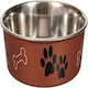 image 1 of Loving Pets Stainless Steel Bella Dog Bowl Non-Slip - Copper - Large (1.5 Litre)