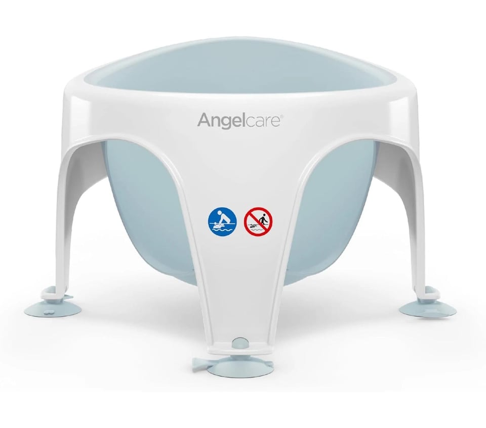 image 1 of Angelcare Baby Bath Seat Soft Touch Aqua Infant Support Safe