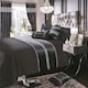 image 2 of Intimates Topaz Crushed Velvet Diamante Duvet Cover & Pillowcase Set Cream | Natural | Single