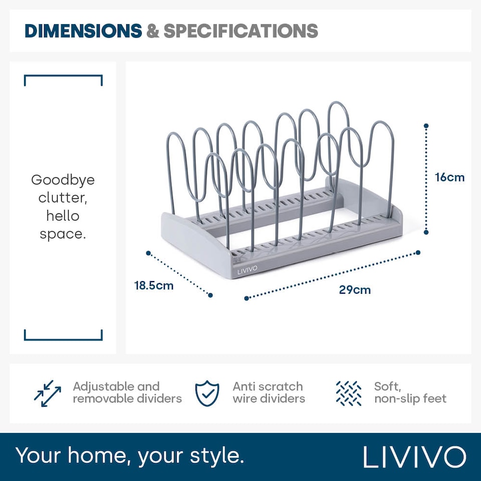image 1 of Adjustable Saucepan Lid Holder