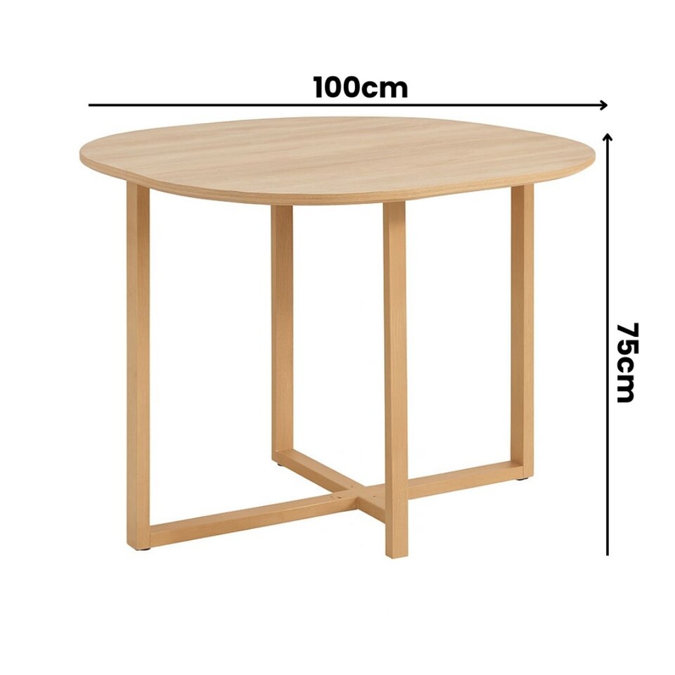 image 1 of Space Saving Dining Table with 4 Chairs Set, Dining Room Furniture