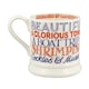 image 3 of Mug: 1 x 300ml Emma Bridgewater Red & Blue Toast Seaside, Half Pint Mug, Ceramic White
