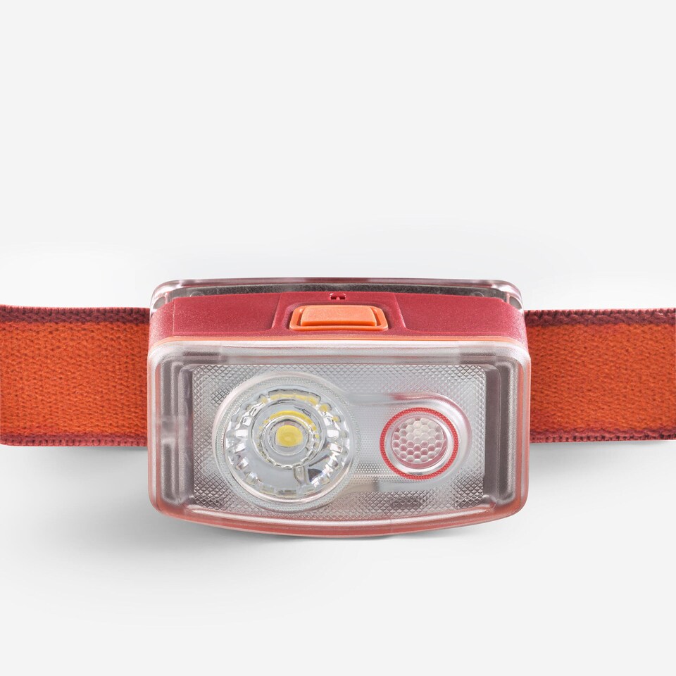 image 1 of Decathlon Rechargeable headlamp 150 lumens, UL500 USB-C orange