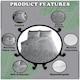 image 2 of VELVETIO Antoinette Printed Duvet Cover Set Reversible Polycotton Beddings Grey | Double