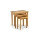 image 2 of Classic Light Oak Nest of Tables | Brown | Brown